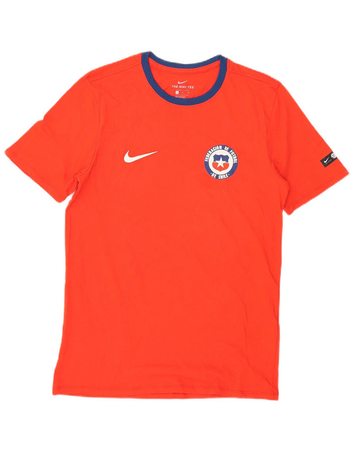 Nike T-shirt med atletisk snit til mænd, medium rød bomuld