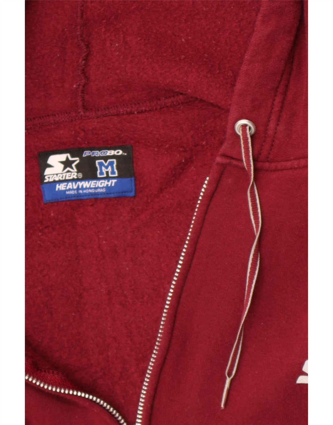 Starter Dame Loose Fit Hættetrøje Sweater UK 14 Medium Maroon