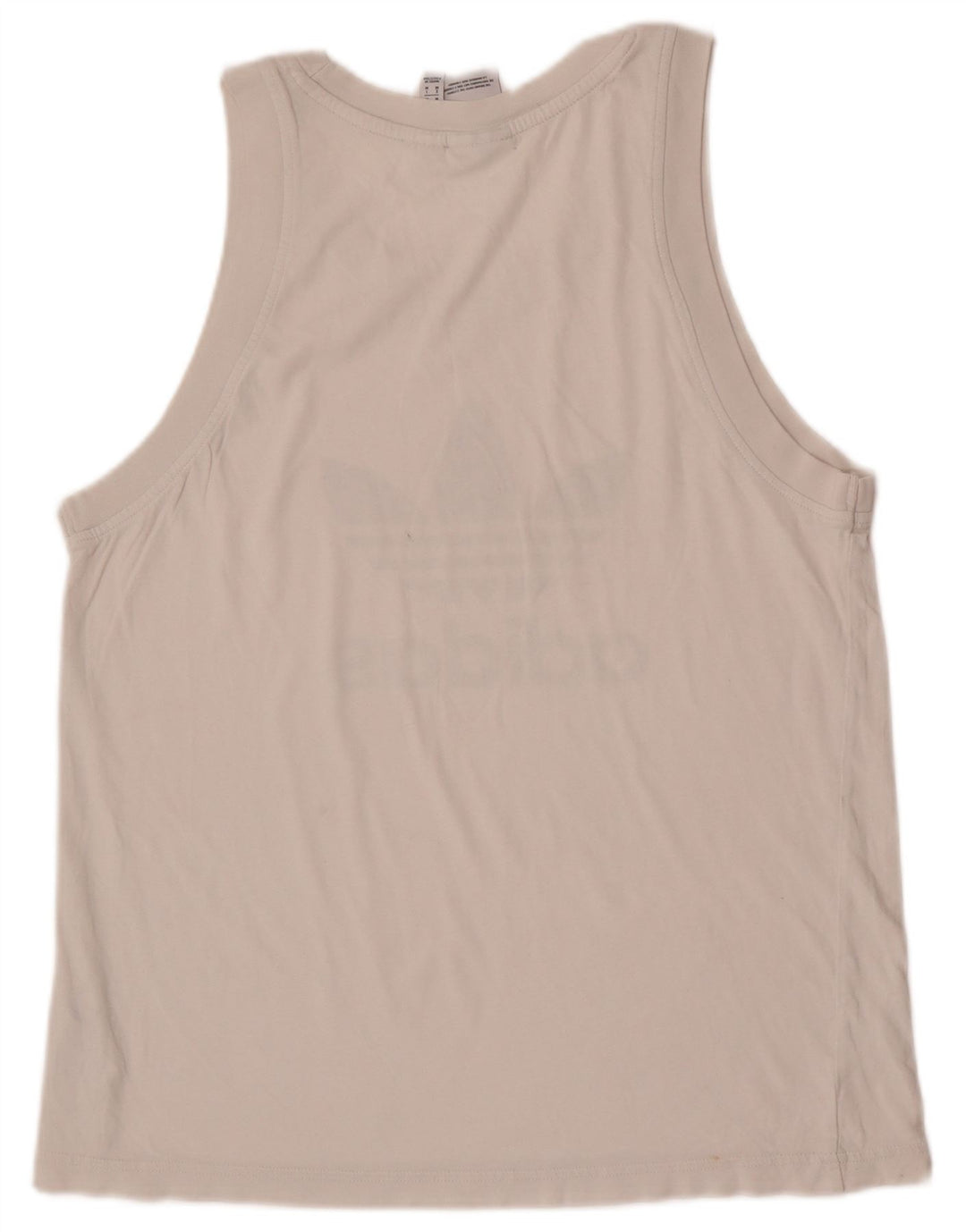 Adidas Herre Grafisk Vest Top Medium Hvid Bomuld