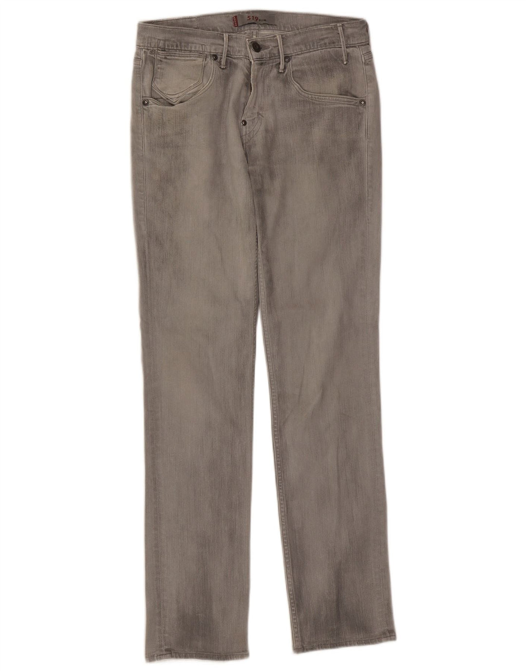 Levi's Dame 519 Slim Jeans W30 L32 Grå Bomuld
