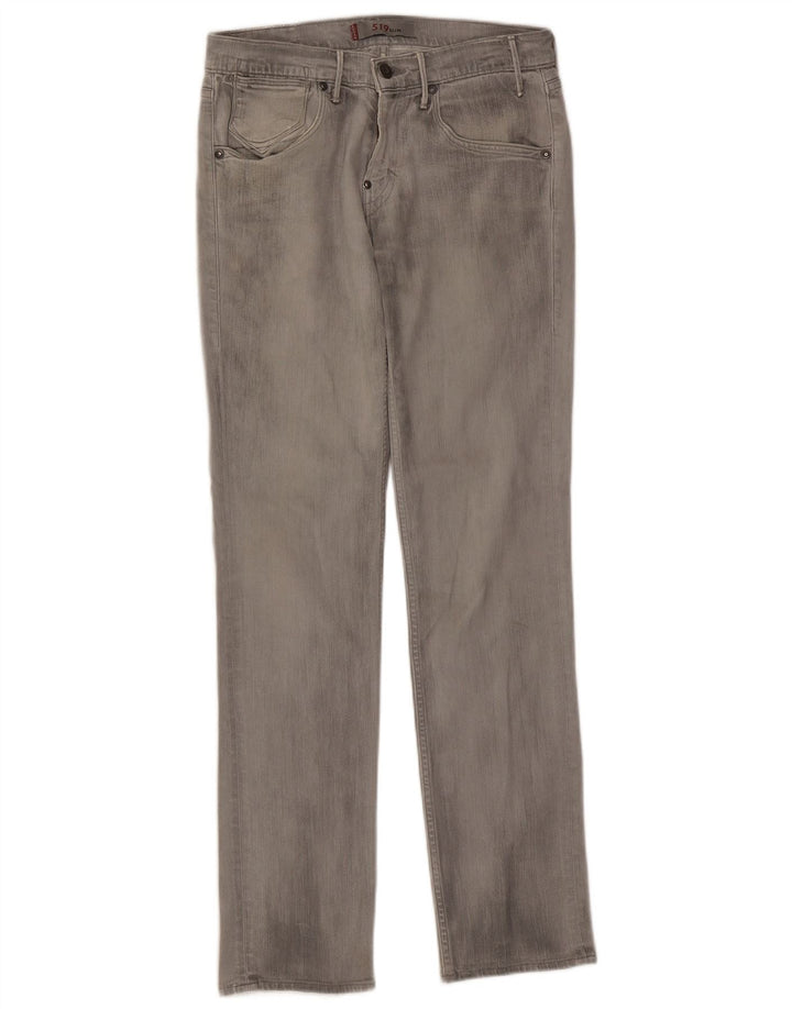 Levi's Dame 519 Slim Jeans W30 L32 Grå Bomuld