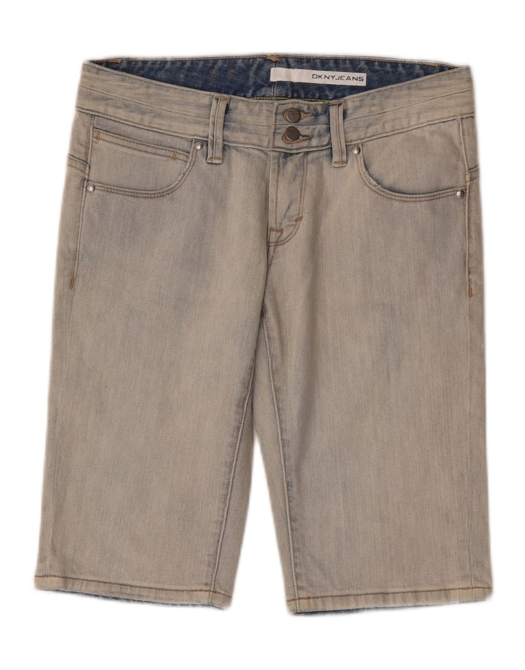 Dkny Dame Denim Shorts US 6 Medium W32 Blå Bomuld