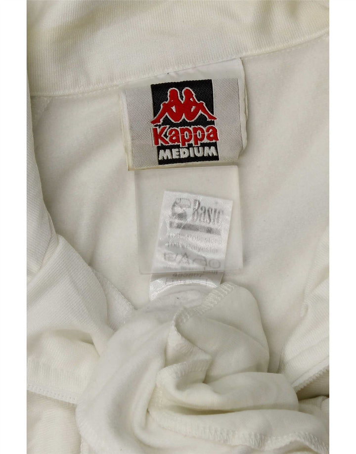 Kappa Herre grafisk træningsdragt Topjakke Medium White Colourblock Polyester