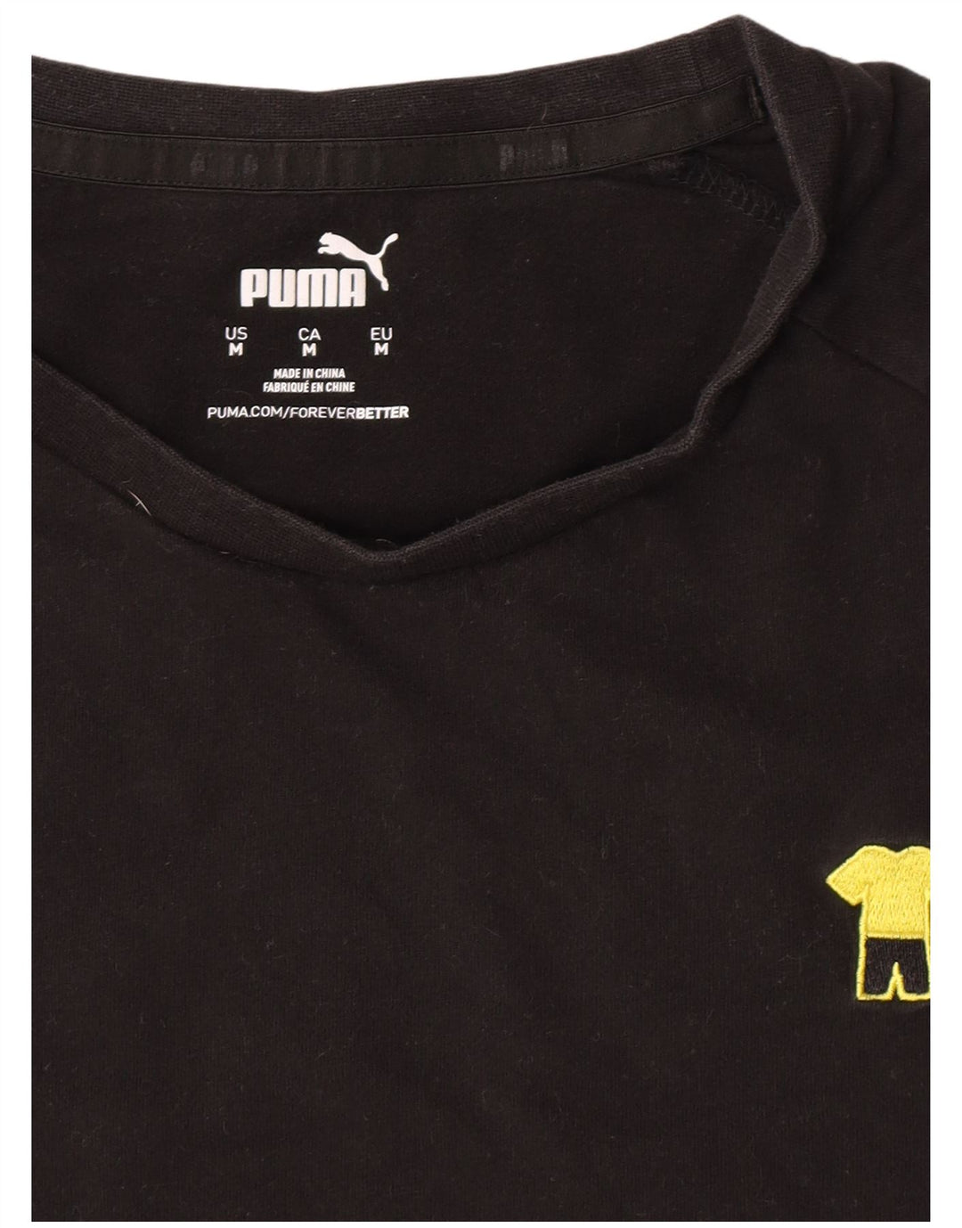 Puma Herre T-Shirt Top Medium Sort