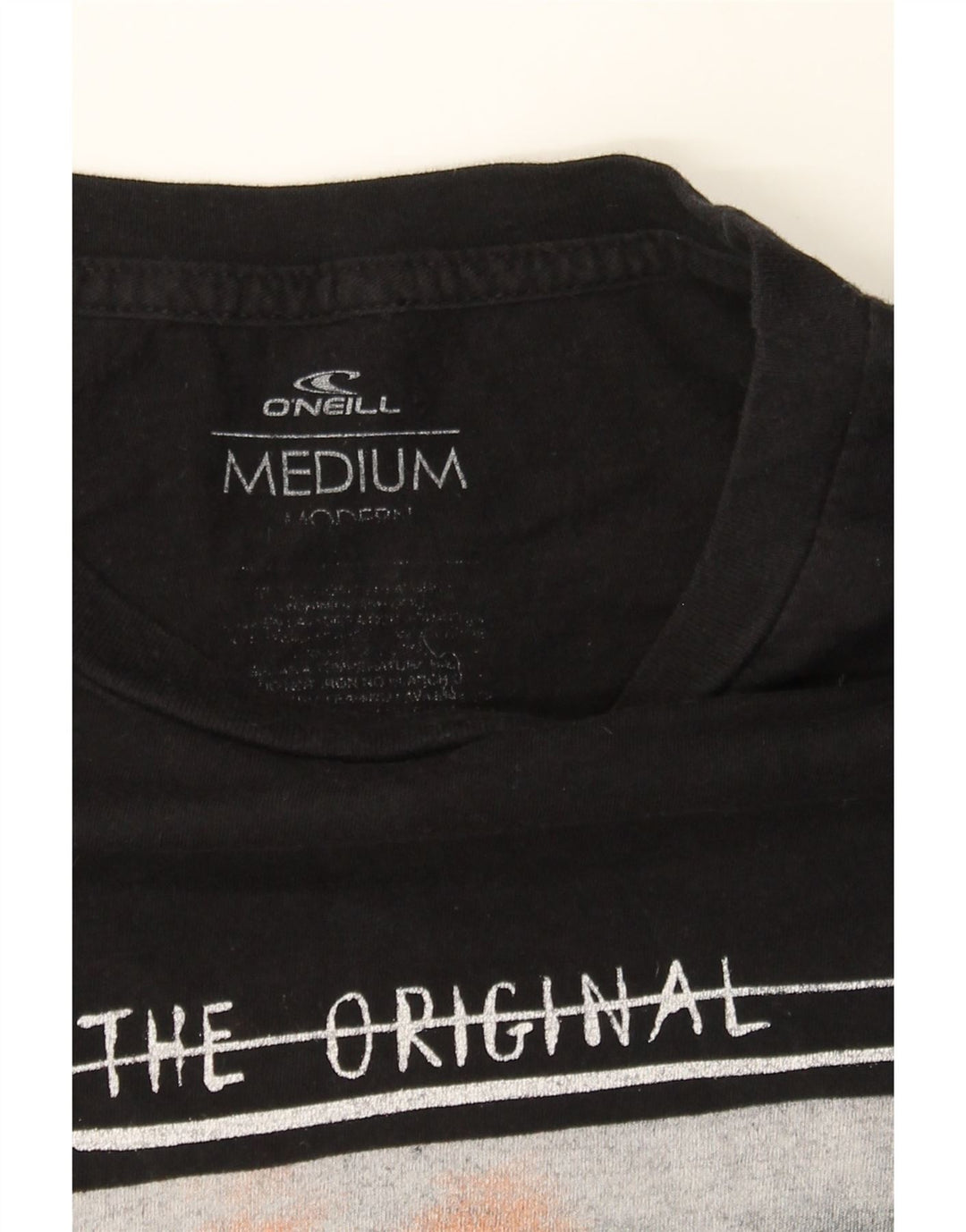 O'NEILL Mens Modern Graphic T-Shirt Top Medium Black Vintage O'Neill and Second-Hand O'Neill from Messina Hembry 