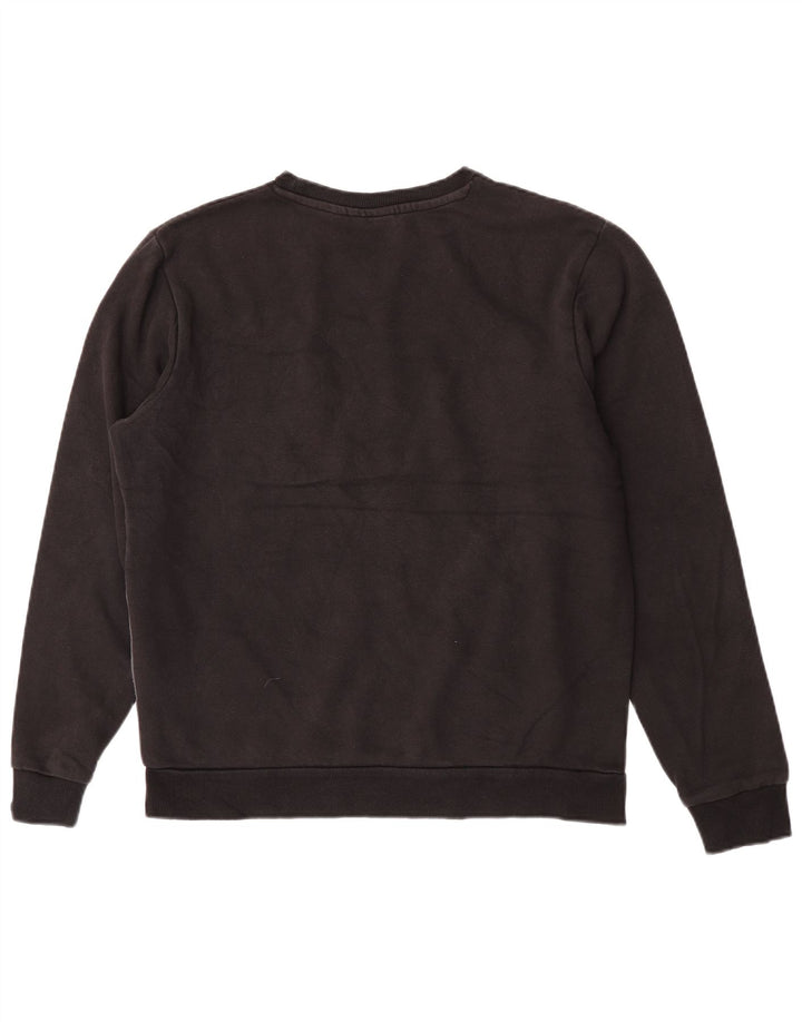 Fila Herre Grafisk Sweatshirt Jumper Lille Sort Colourblock Bomuld