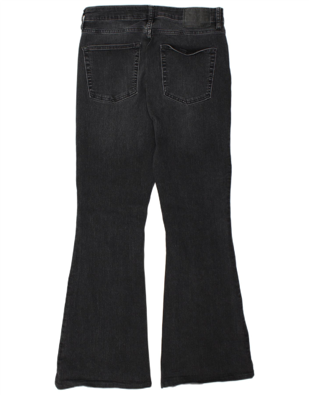 SUPERDRY Womens Studio Flared Jeans W32 L32 Grå Bomuld