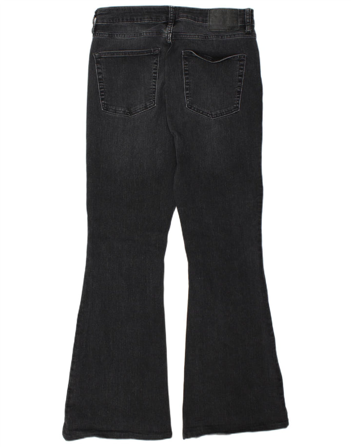 SUPERDRY Womens Studio Flared Jeans W32 L32 Grå Bomuld