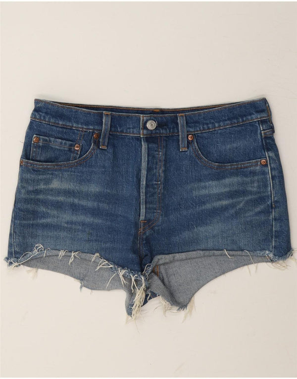 Levi's Womens 501 denimshorts W29 Små blå bomuld
