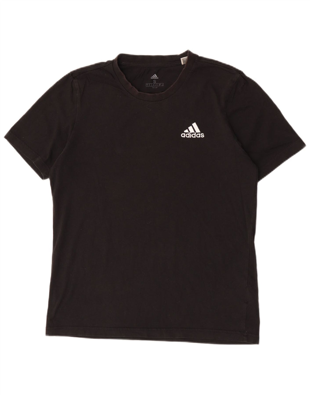 Adidas herre T-shirt top lille sort bomuld