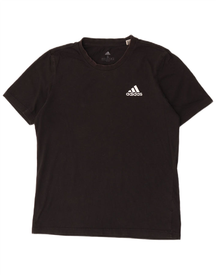 Adidas herre T-shirt top lille sort bomuld