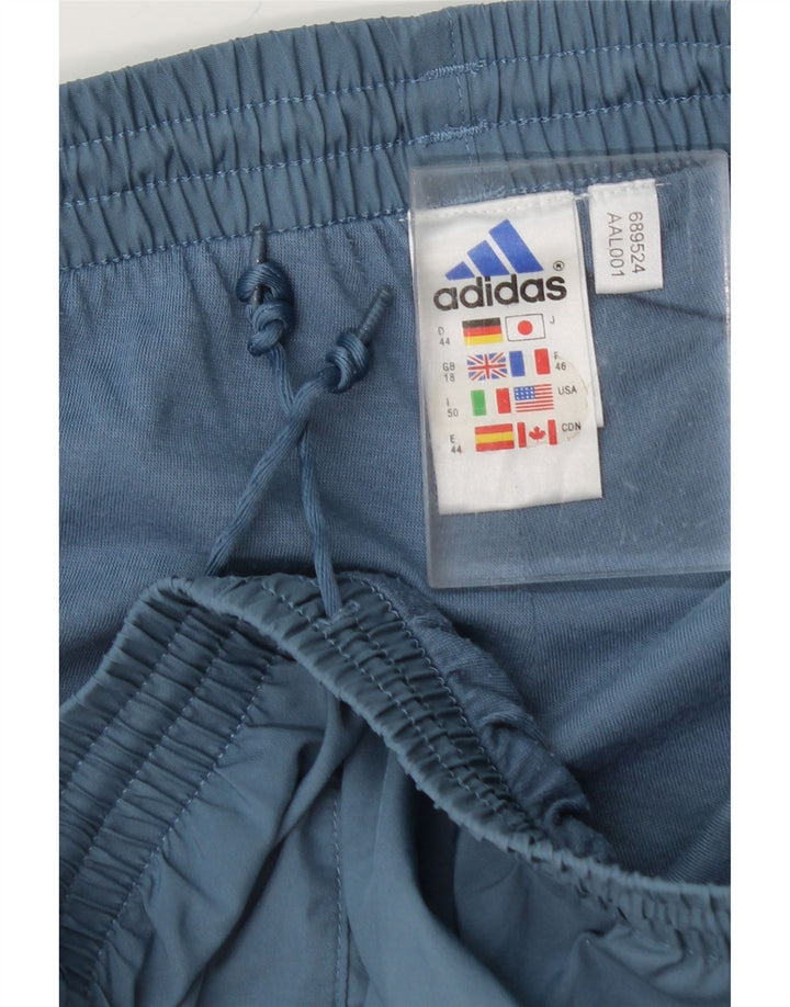 ADIDAS Womens Tracksuit Trousers UK 18 XL Blue Polyester Vintage Adidas and Second-Hand Adidas from Messina Hembry 