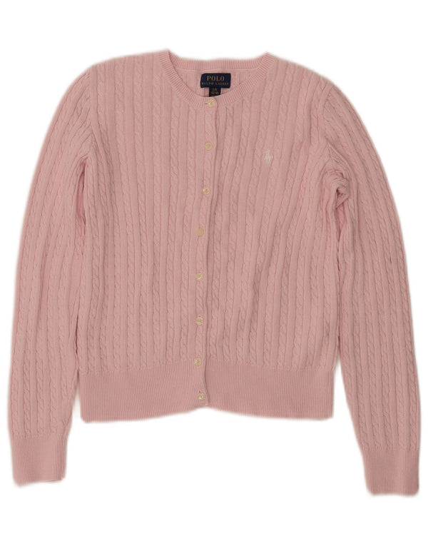 POLO RALPH LAUREN Pige Cardigan Sweater 12-13 År Large Pink