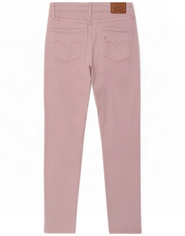 Levi's Dame Skinny Jeans W27 L25 Pink Cotton