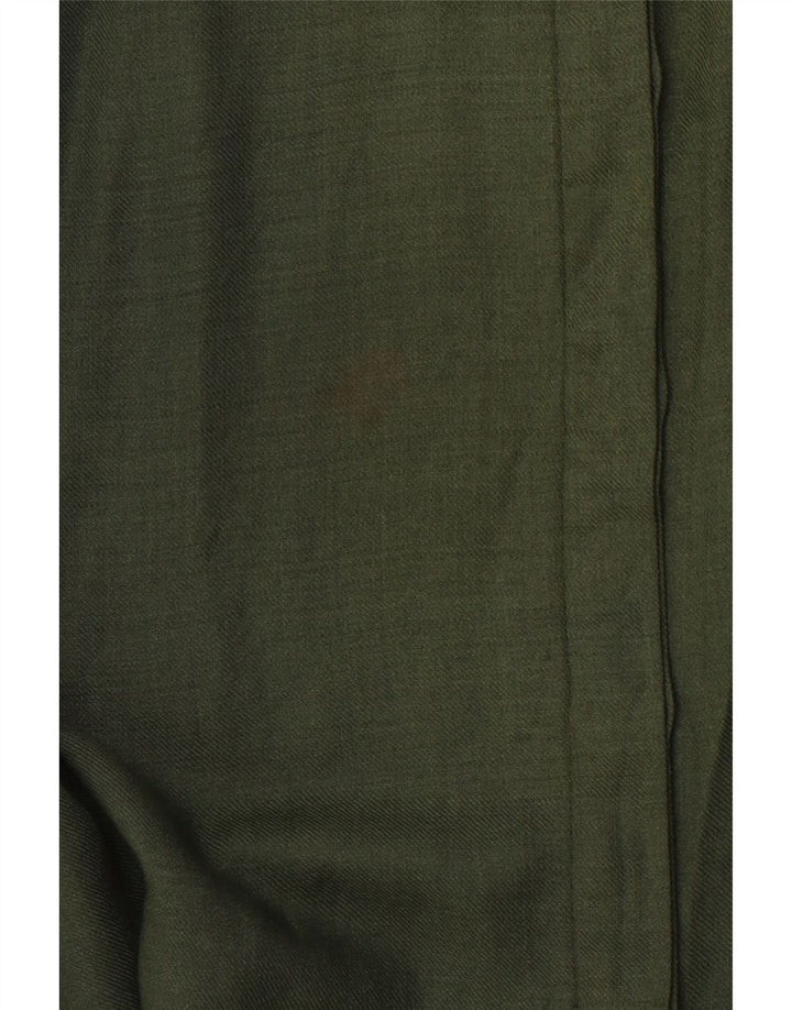 PANCALDI & B Dame Military Shirt Bluse UK 14 Medium Green Colourblock