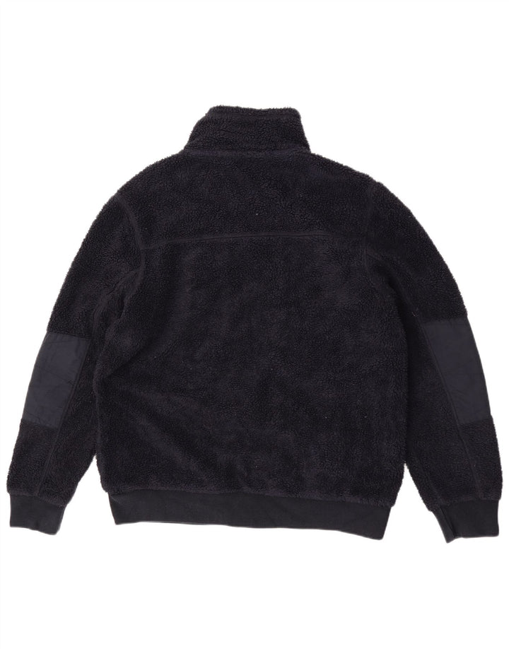 Fat Face Herre Fleecejakke UK 38 Medium Navy Blue Polyester
