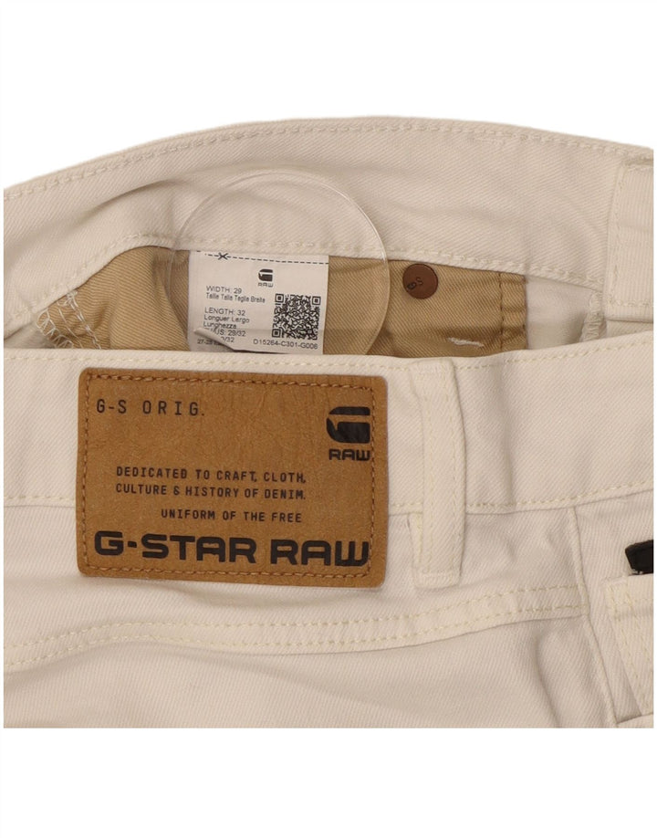 G-STAR Dame Slim Jeans W29 L29 Hvid Bomuld