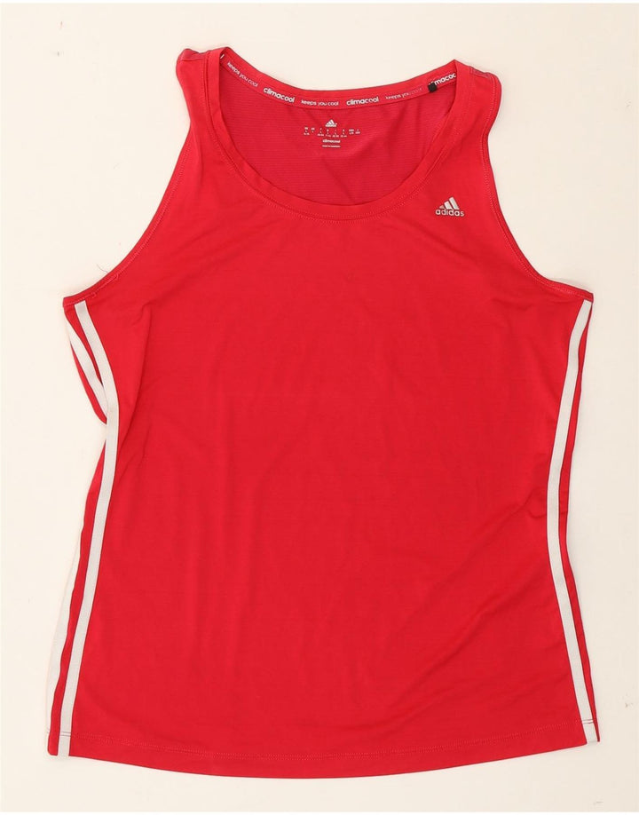 Adidas Dame Climacool Vest Top UK 16/18 Large Pink Polyester