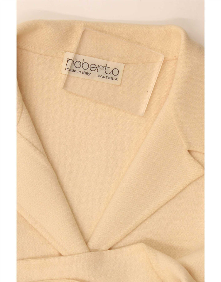 Vintage overfrakke til kvinder UK 10 Small Beige