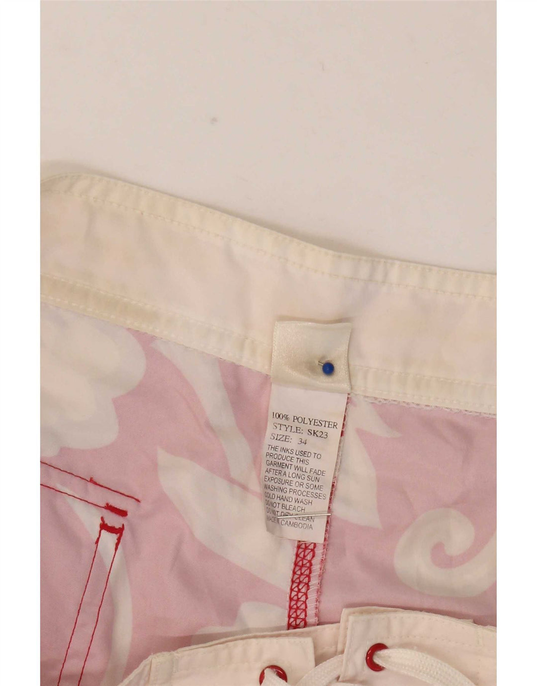 Sundek Herre badeshorts Store Røde Blomster Polyester