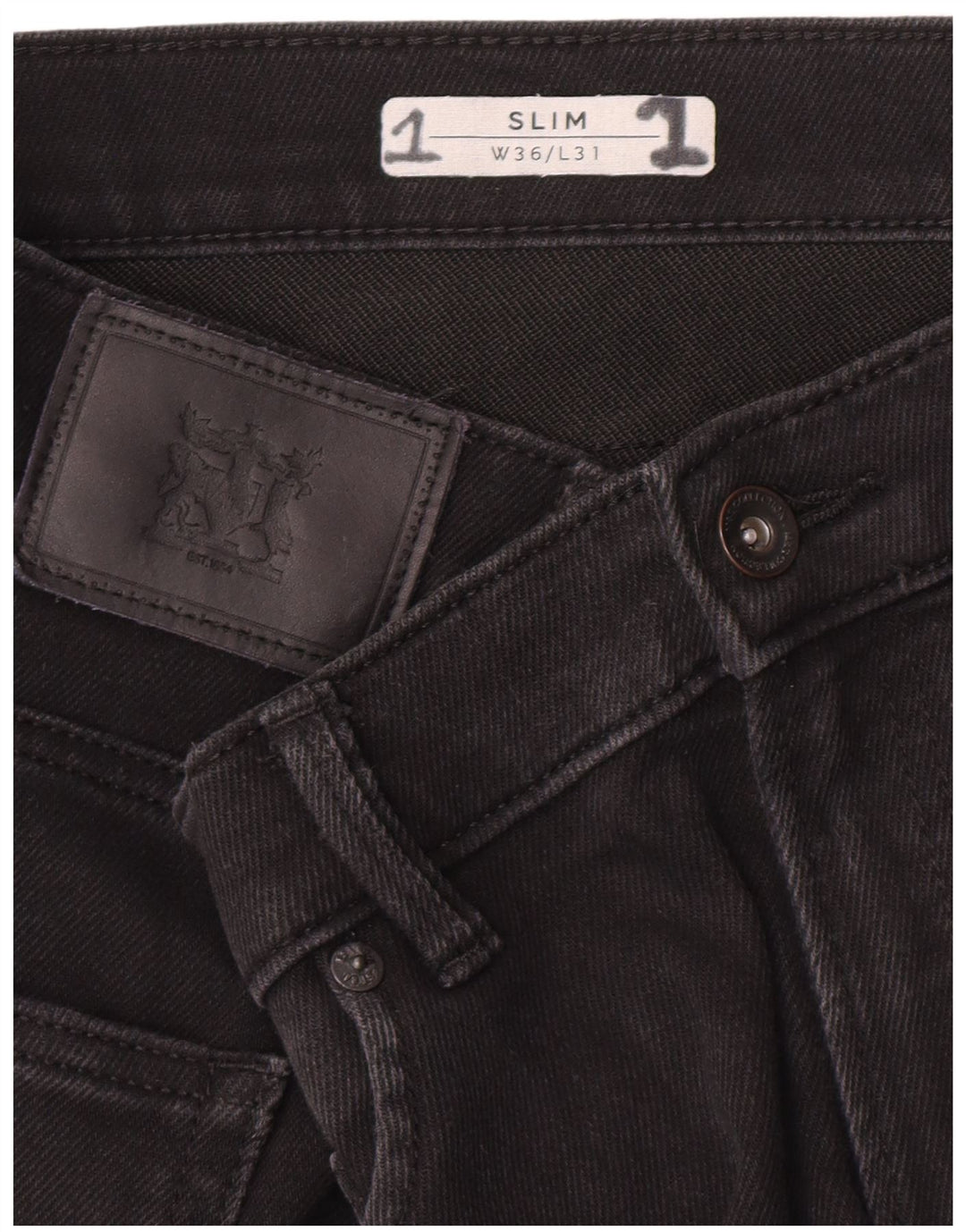 Marks & Spencer Herre Slim Jeans W36 L31 Sort