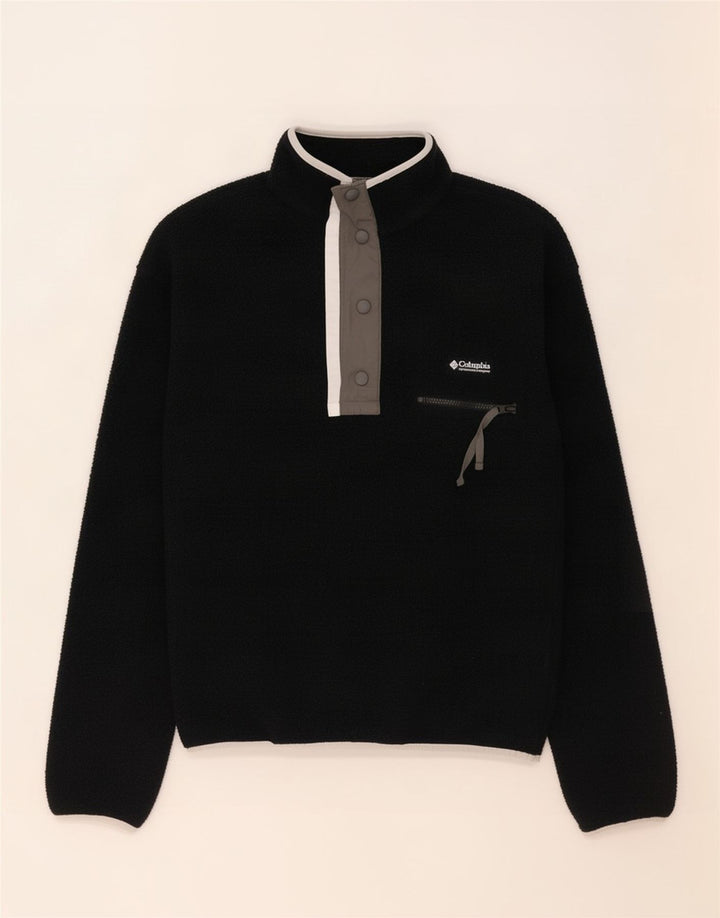 Columbia Herre Button Neck Fleece Jumper 2XS Sort Polyester