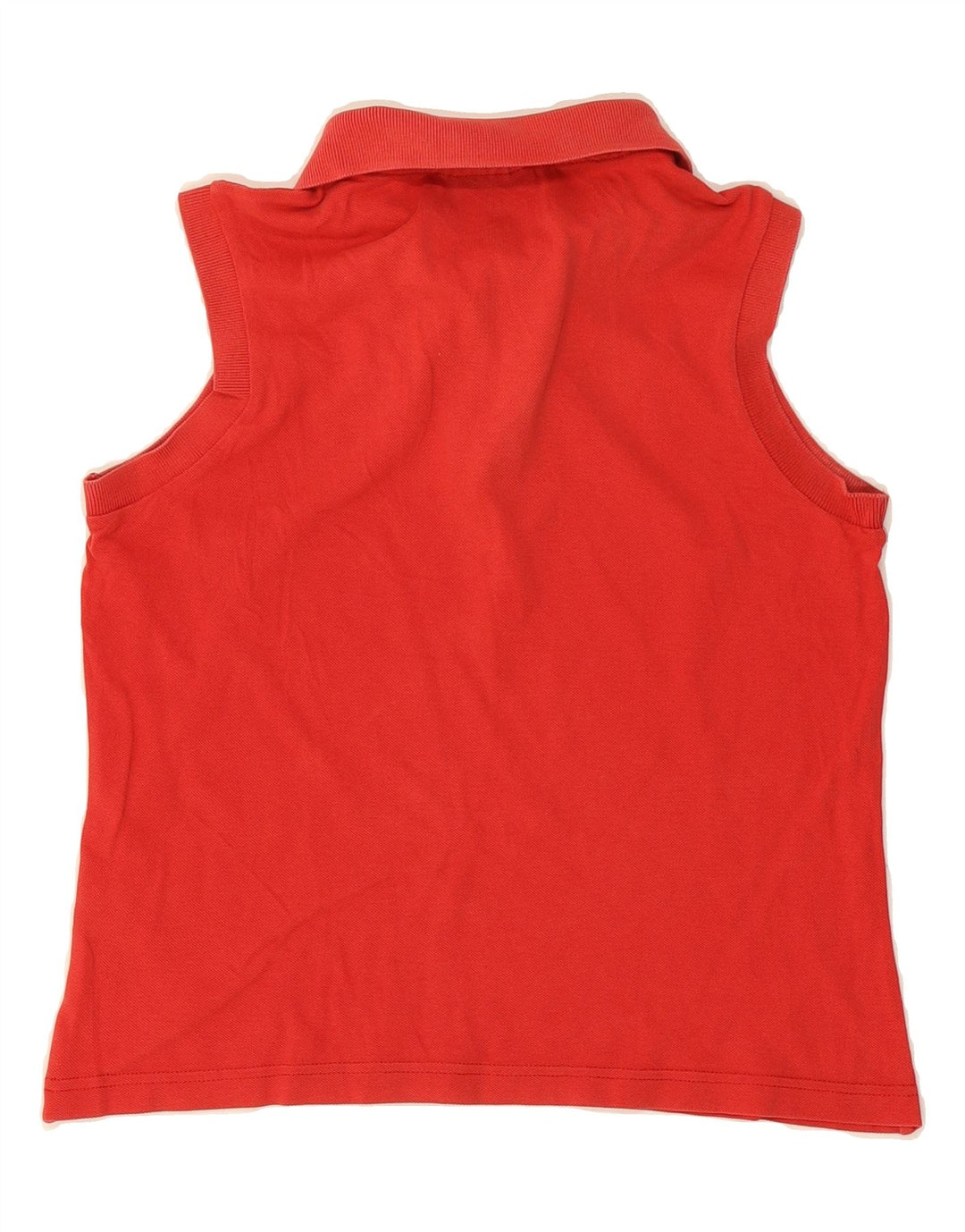 DIADORA Womens Sleeveless Polo Shirt IT 42 Medium Red Cotton Vintage Diadora and Second-Hand Diadora from Messina Hembry 