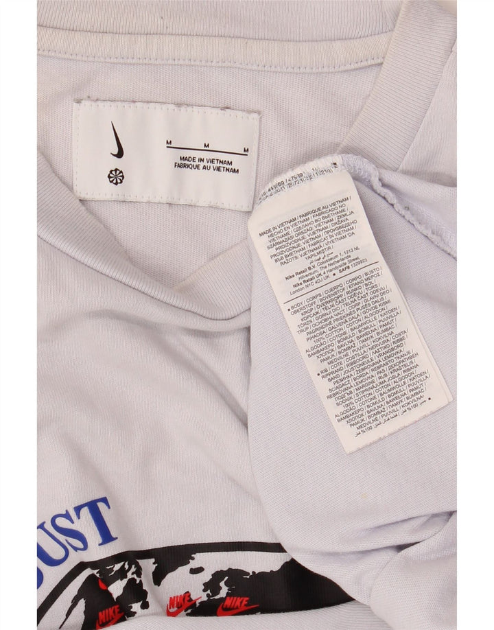 NIKE grafisk t-shirt til mænd, medium off white bomuld