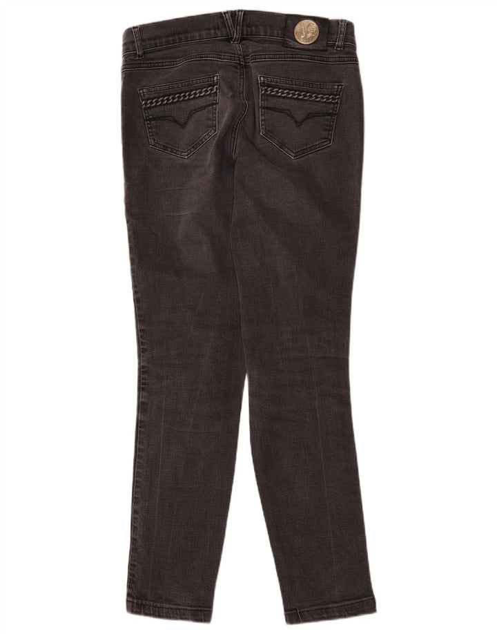 Versace Dame Slim Jeans IT 42 Medium W30 L29 Grå Bomuld