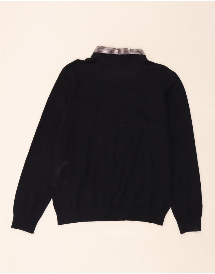 Marks & Spencer Herre Autograph V-hals sweater Stor marineblå bomuld
