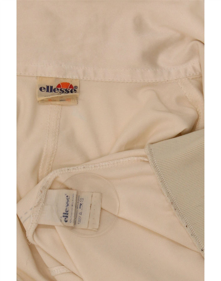 Ellesse Womens Grafisk træningsdragt Topjakke UK 18 XL Hvid Colourblock