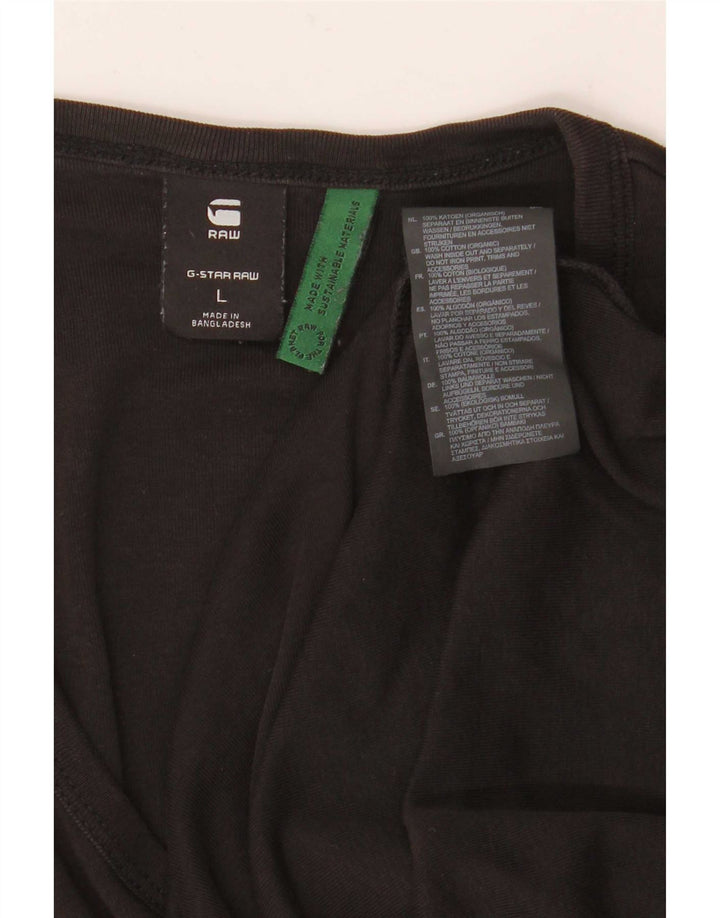 G-Star Herre T-Shirt Top Stor Sort Bomuld