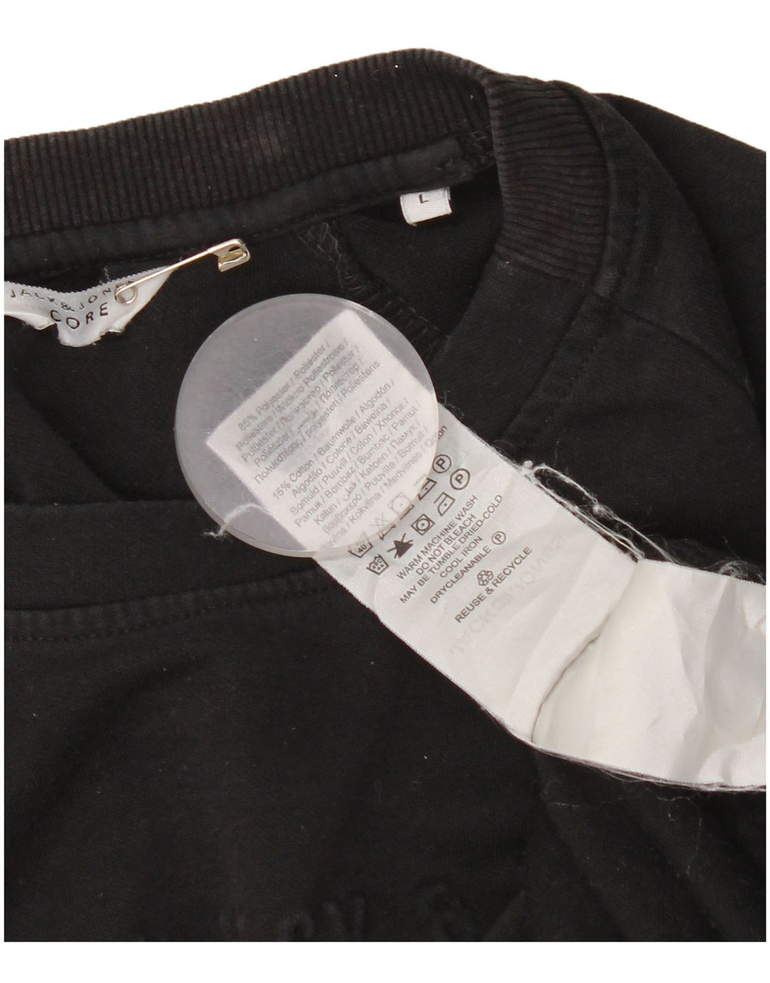 Jack & Jones Herre Sweatshirt Jumper Stor Sort Polyester
