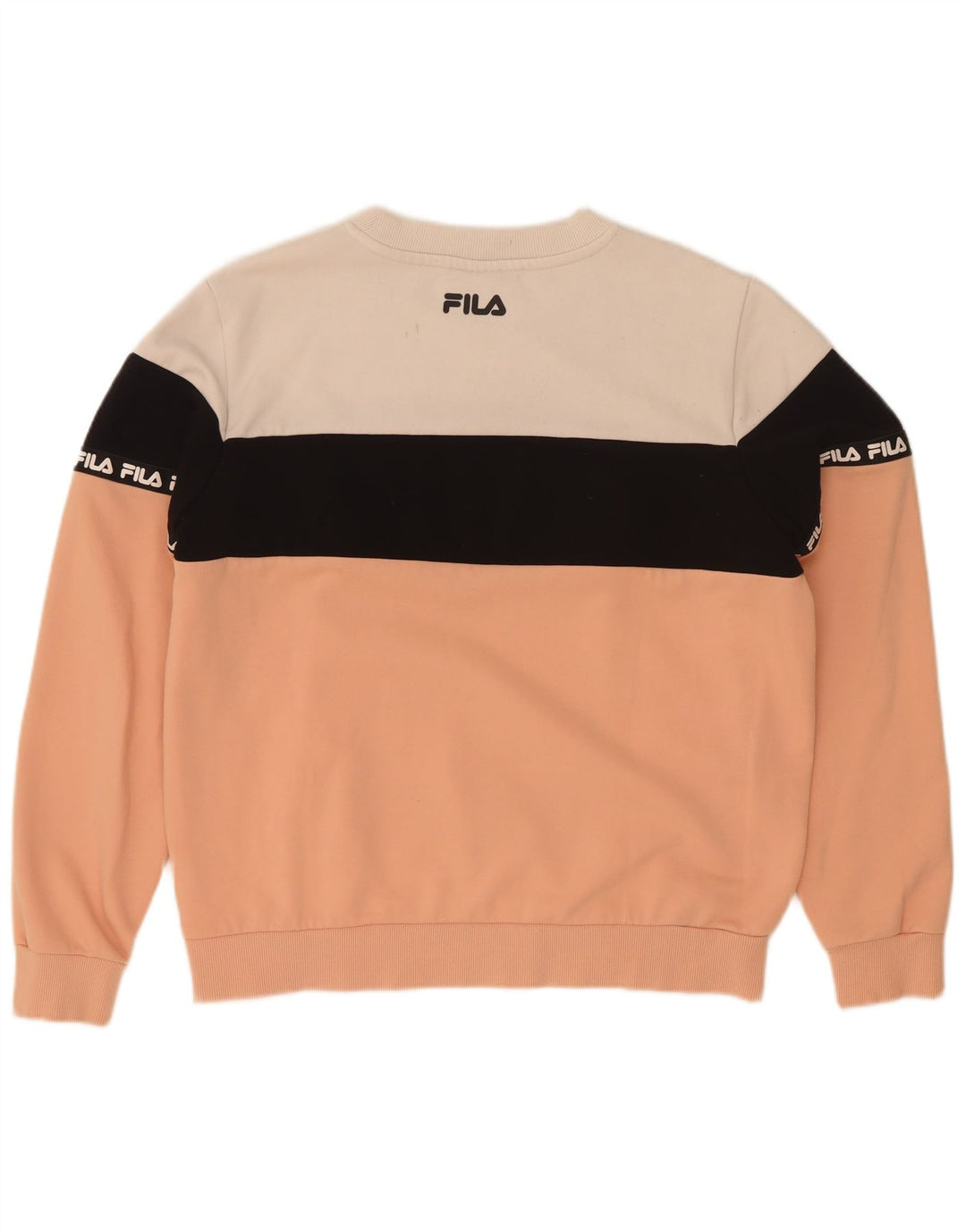Fila Dame Grafisk Sweatshirt Jumper UK 14 Medium Flerfarvet