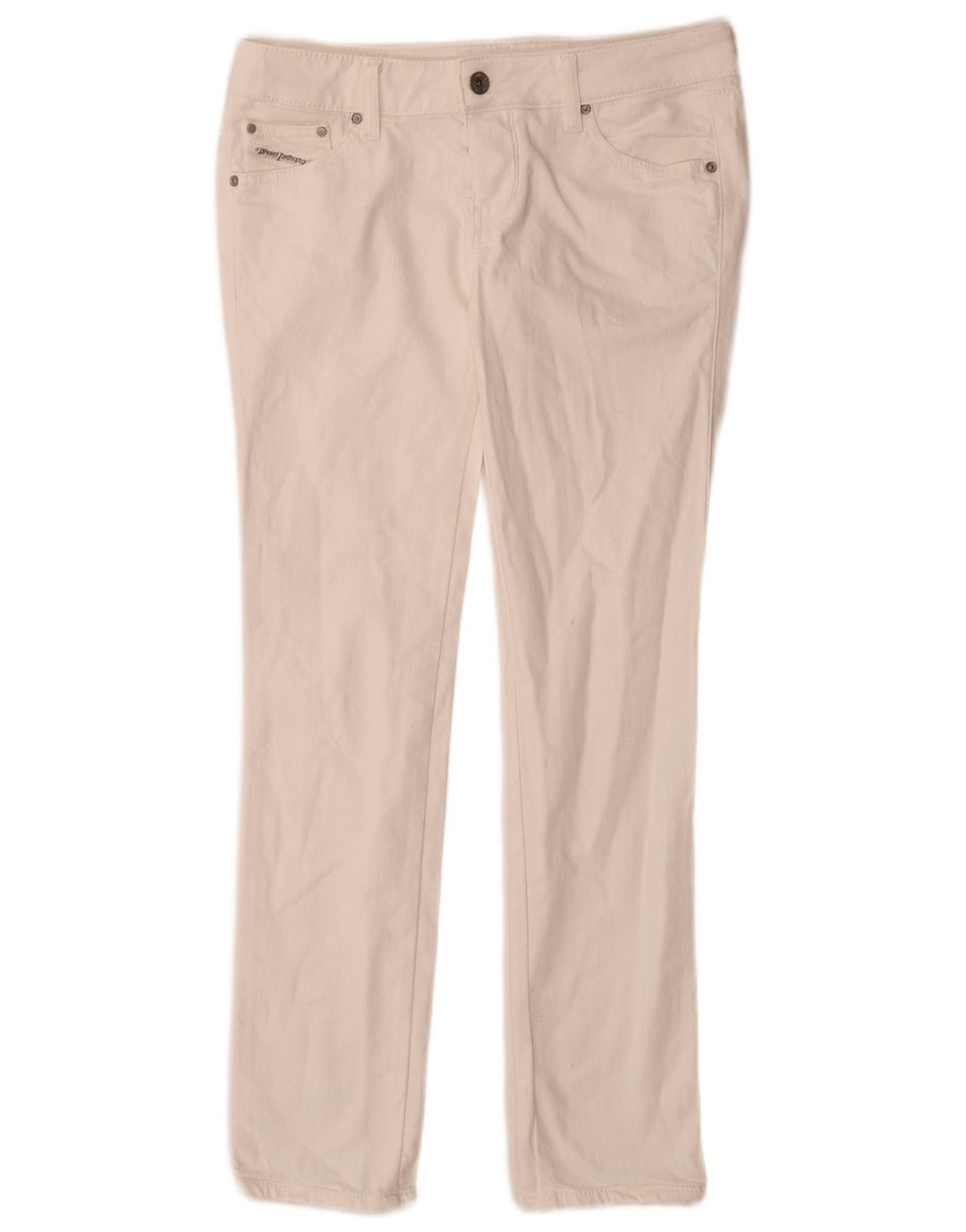 Diesel Dame Cuddy Slim Jeans W28 L29 Hvid Bomuld