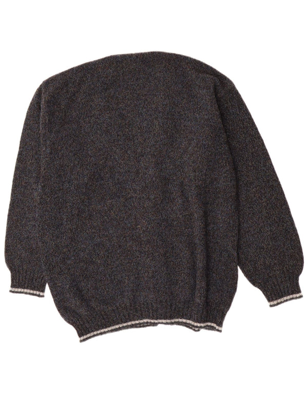 Vintage herre cardigan sweater IT 54 XL Grå uld