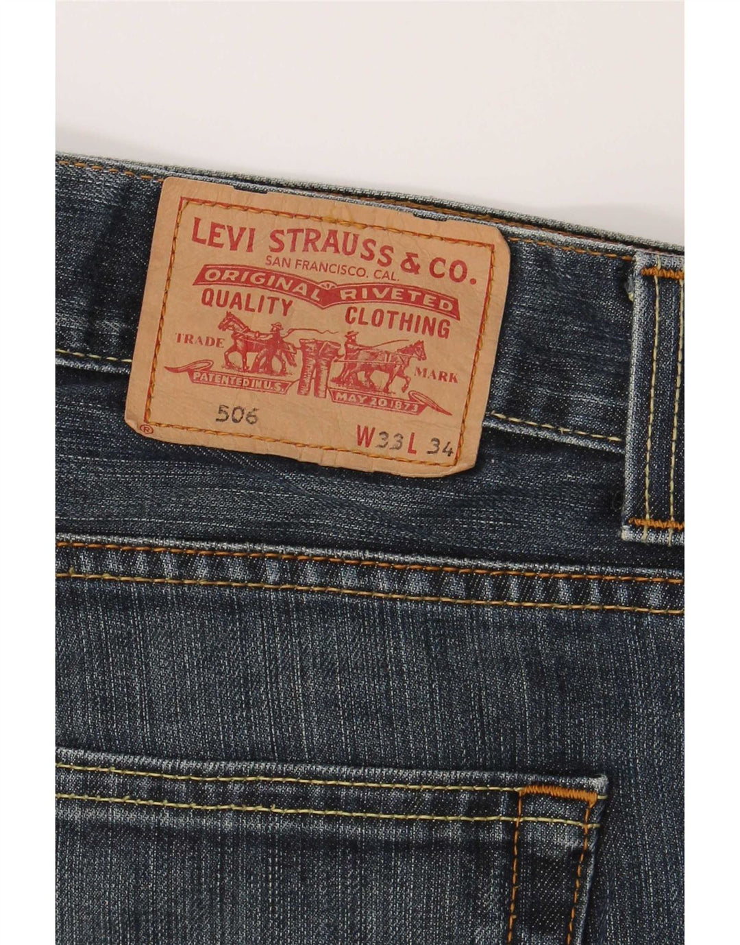Levi's Herre 506 Straight Jeans med standard pasform W33 L31 Blå