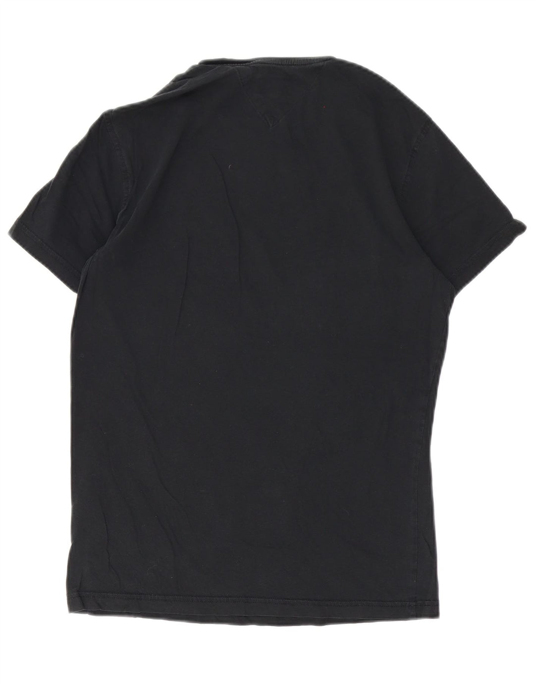 Tommy Hilfiger Herre T-Shirt Top Lille Sort Bomuld
