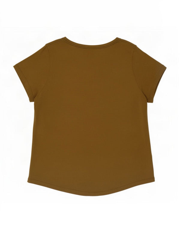Nike grafisk T-shirt top til kvinder UK 18 XL Khaki