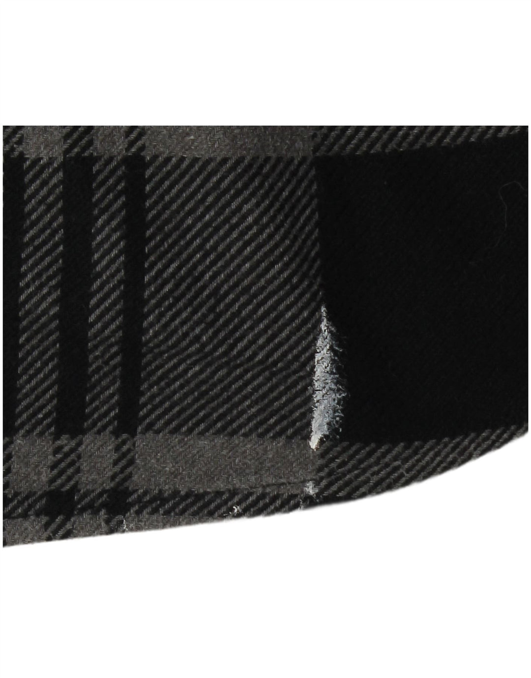Orvis Herre flannelskjorte Stor grå plaid bomuld