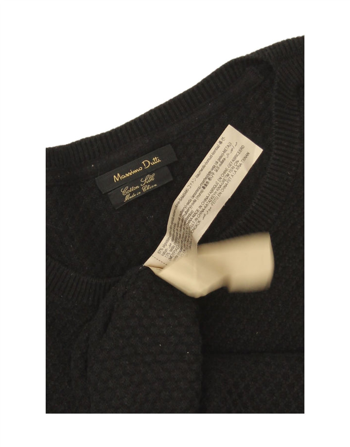 Massimo Dutti Herre trøje med rund hals XL sort bomuld