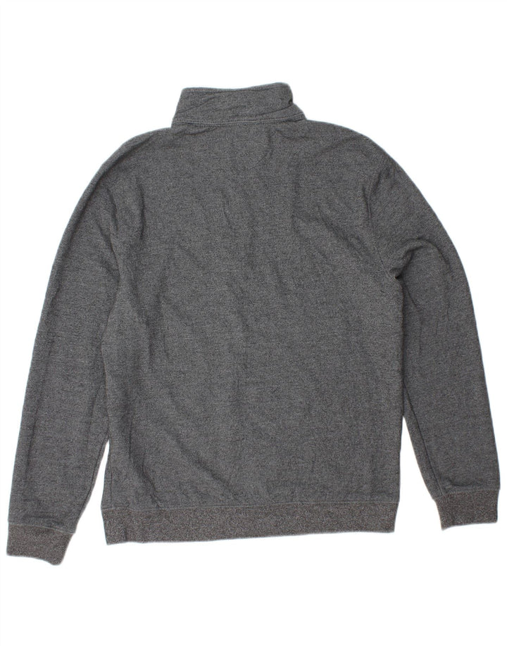 IZOD Sweatshirt med lynlås til mænd, lille grå polyester
