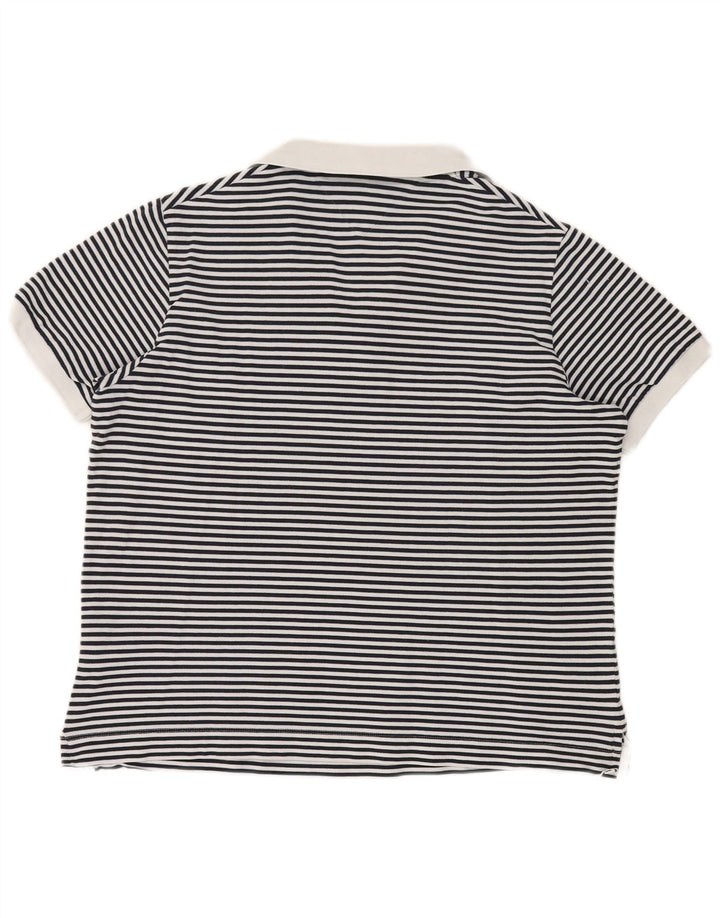 TOMMY HILFIGER Dame poloshirt UK 20 2XL Marineblå Stribet Nautical