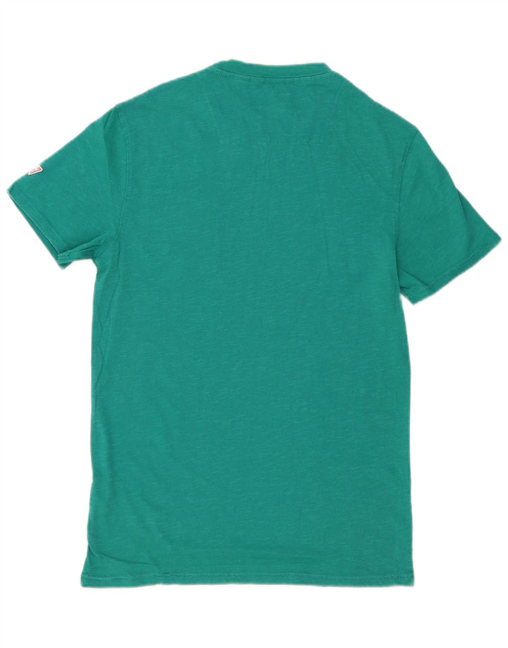 Guess Herre Slim Fit T-Shirt Top Lille Grøn Bomuld