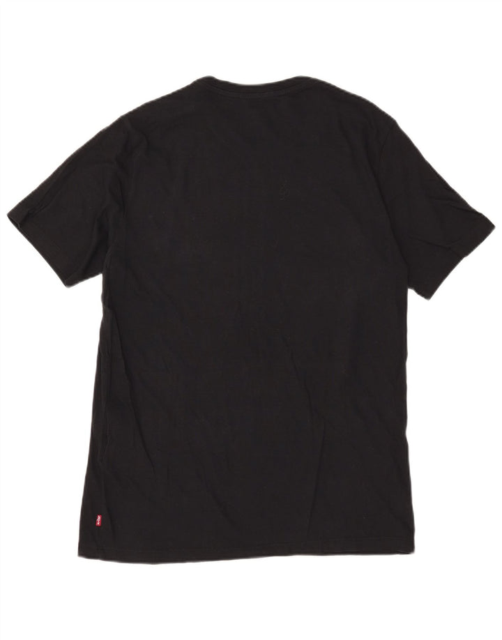 Levi's Herre grafisk T-shirt top mellem sort bomuld