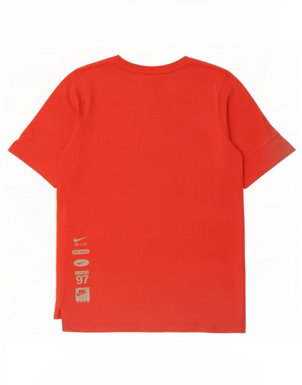 Nike drenge grafisk t-shirt top 13-14 år XL rød bomuld