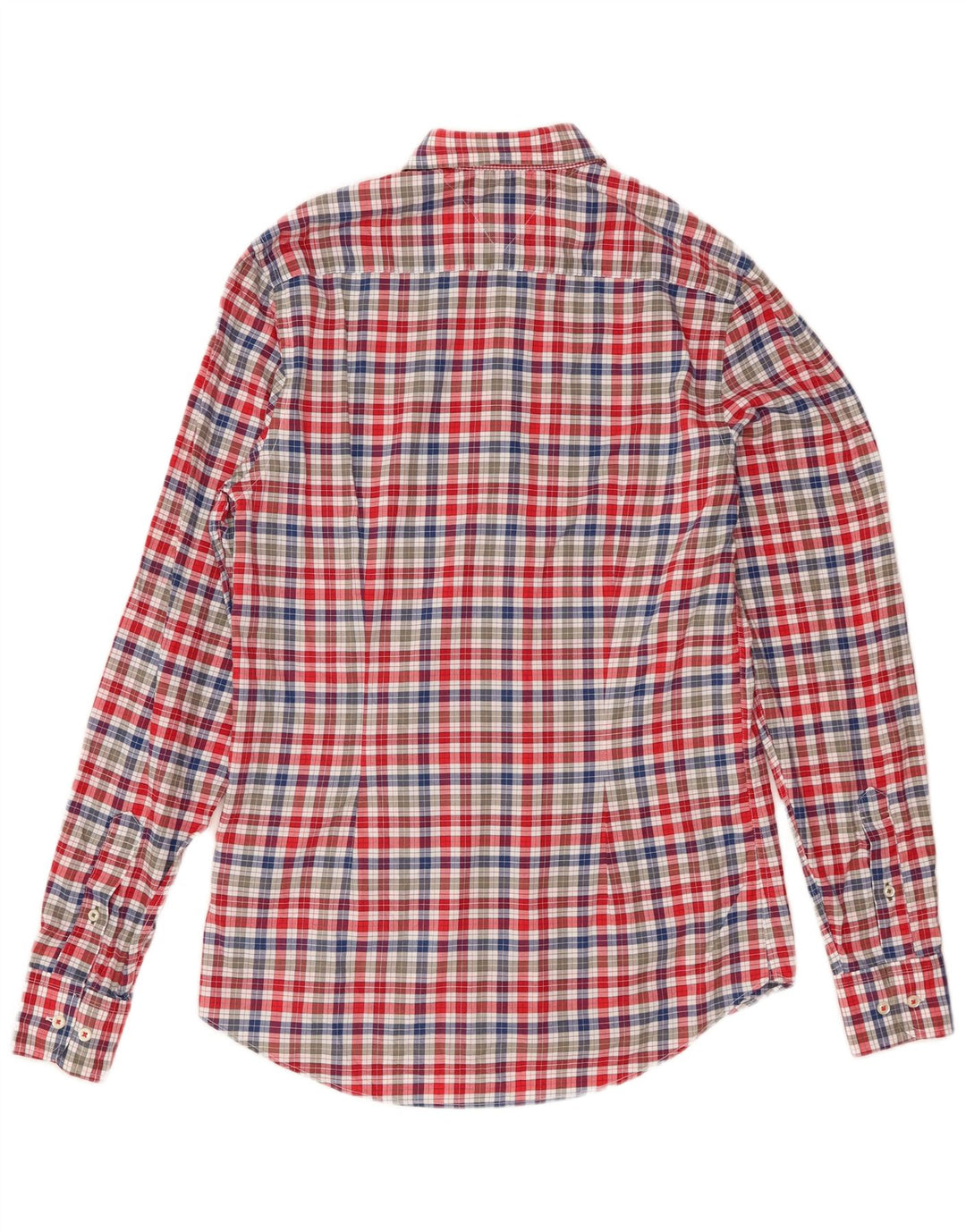 Tommy Hilfiger Herre Slim Fit skjorte Lille flerfarvet Gingham Bomuld