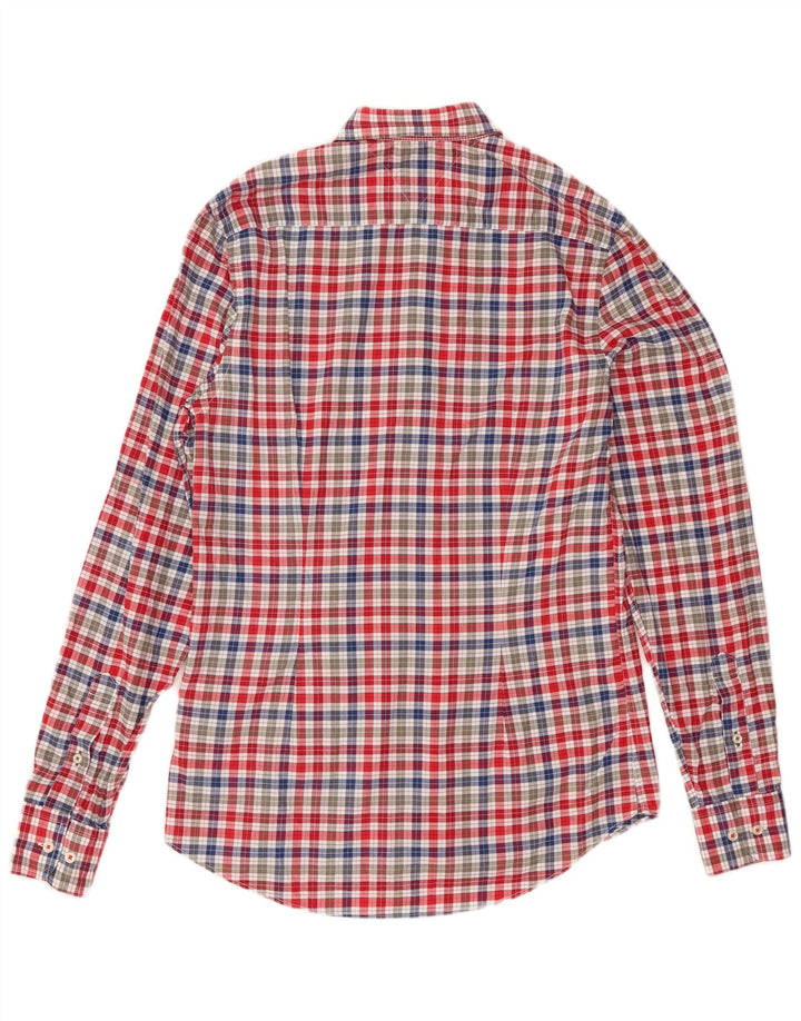 Tommy Hilfiger Herre Slim Fit skjorte Lille flerfarvet Gingham Bomuld