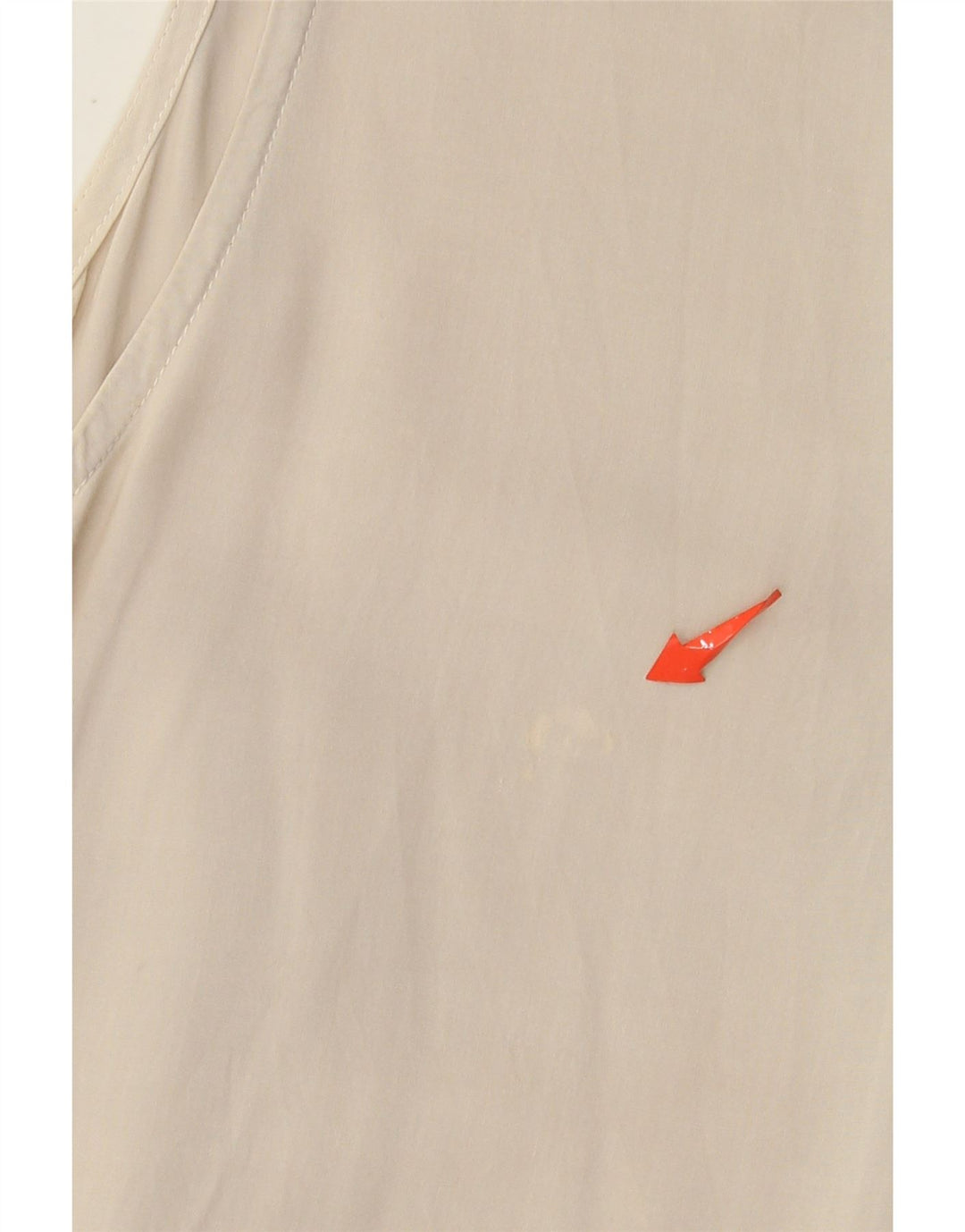 Armani Jeans Dame ærmeløs bluse Top UK 14 Stor Beige Viscose