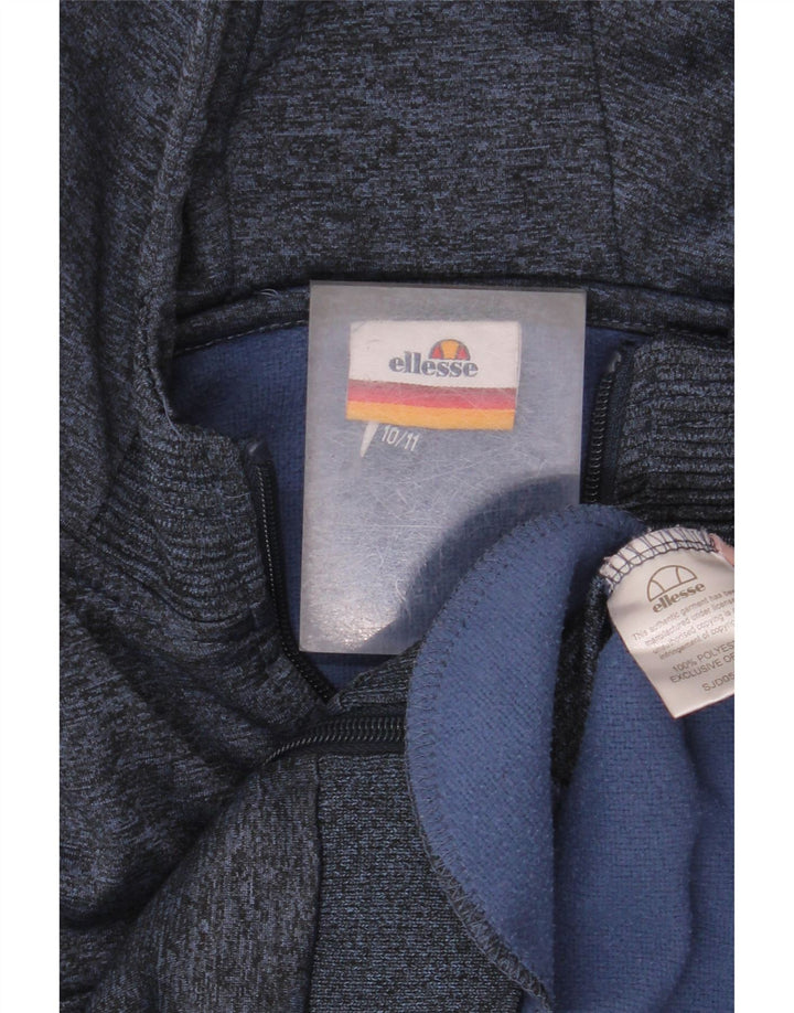 Ellesse Boys Hættetrøje med lynlås 10-11 år Navyblå Flecked Polyester